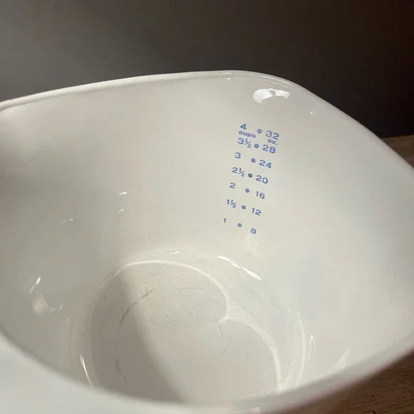 Corningware White Bowl with Blue Floral Accent - Picture 4 of 4